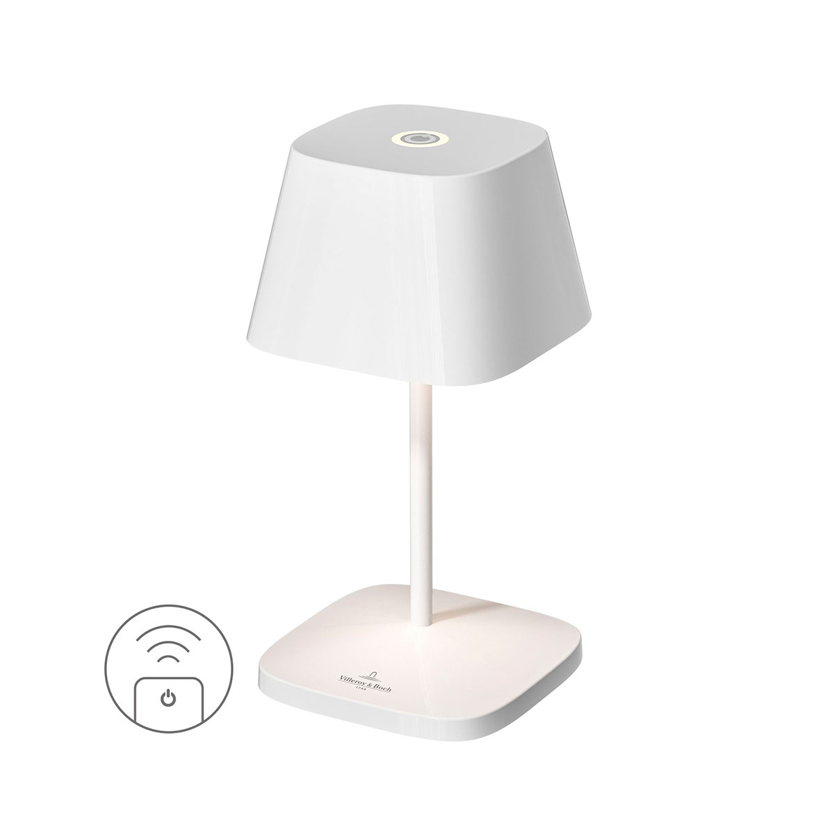 Villeroy & Boch Neapel RC LED Akkuleuchte, weiß-keramik