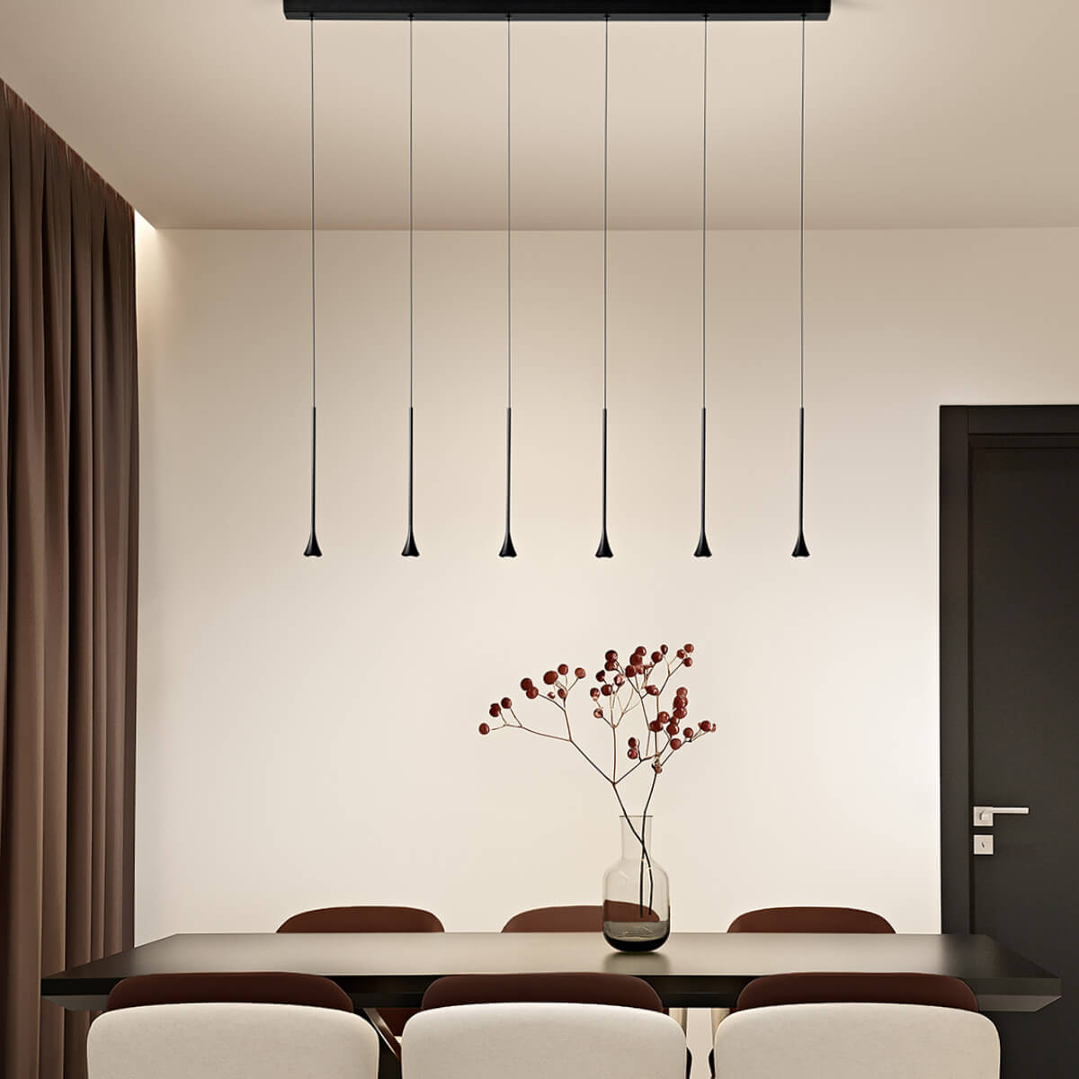 Susa LED Pendelleuchte. 6-flg.