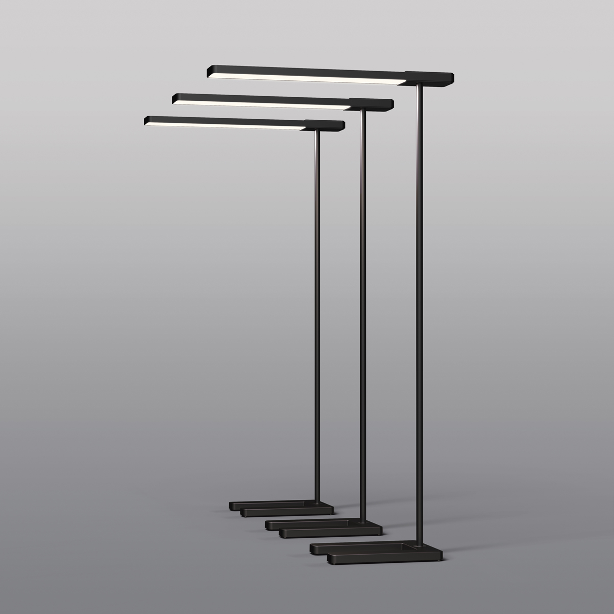 Serien.lighting Slice² Floor LED Stehleuchte, schwarz