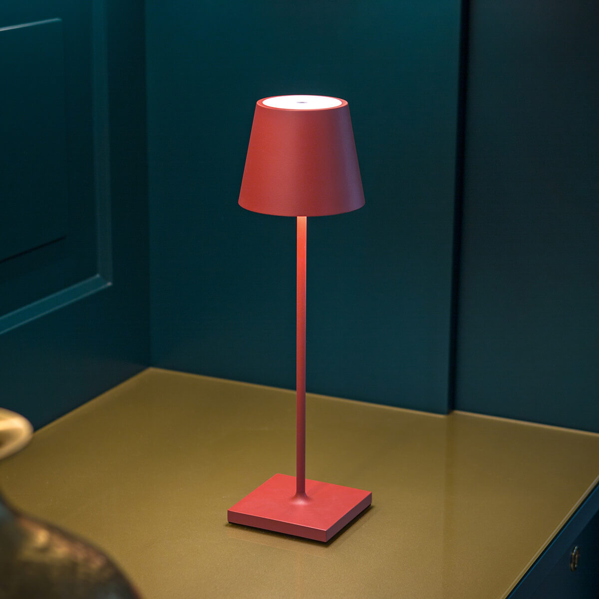 Sigor Nuindie LED Akkuleuchte, Flex-Mood, feuerrot