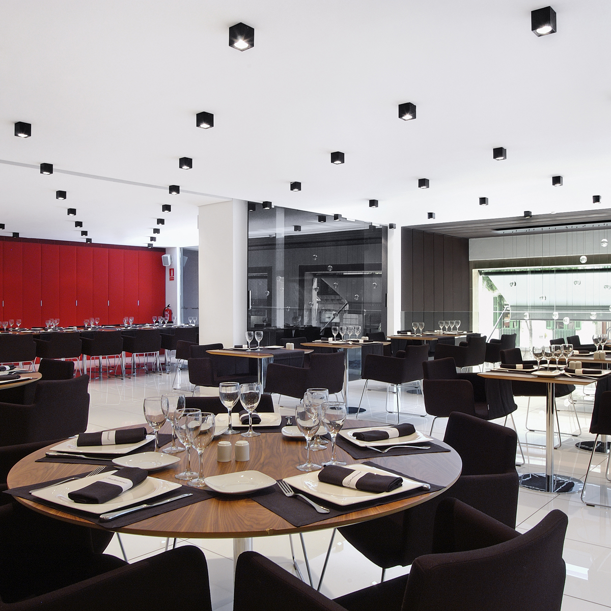 Milan Dau Spot Deckenstrahler, schwarz satiniert gebürstet