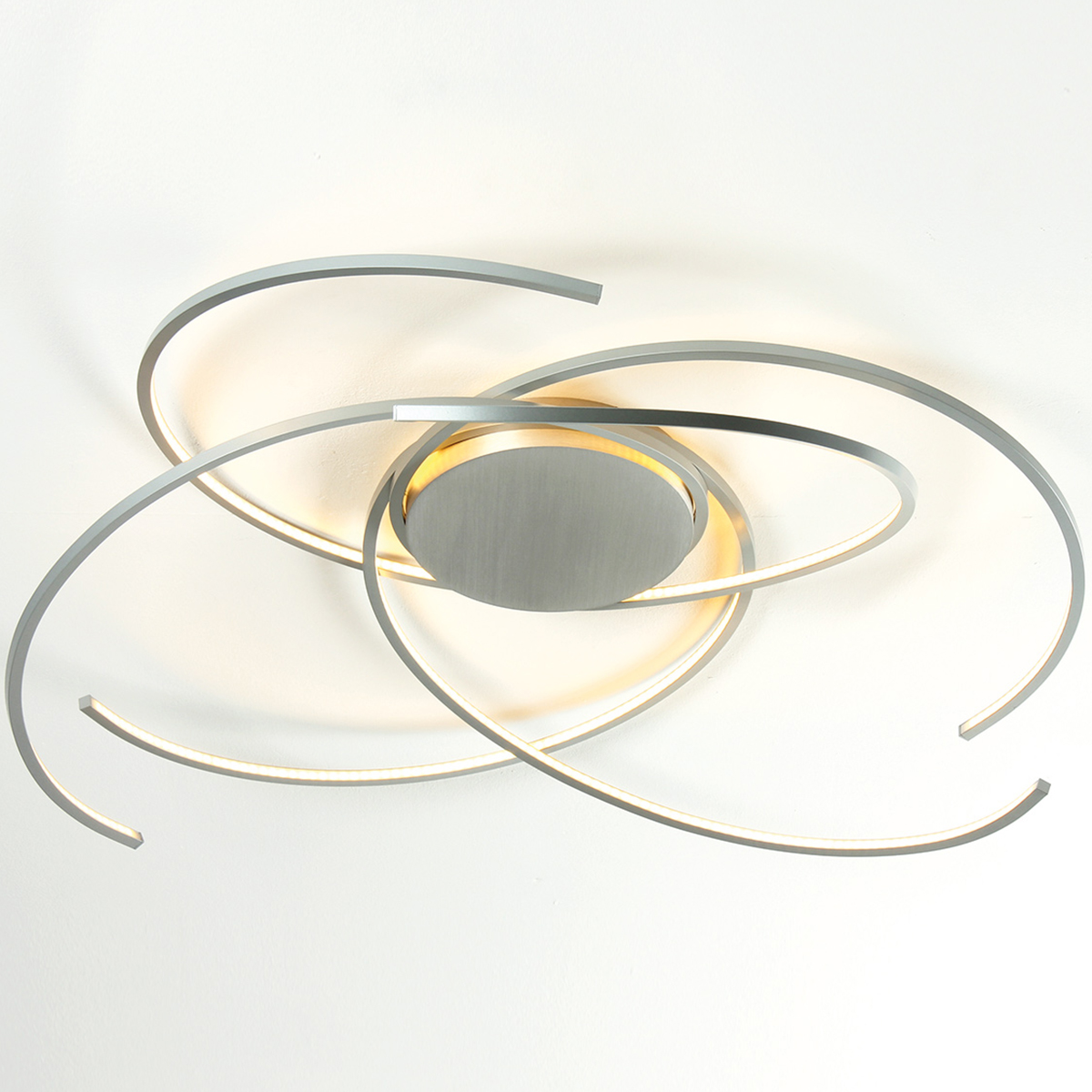 Escale Space Deckenleuchte, Länge: 100 cm, Aluminium geschliffen