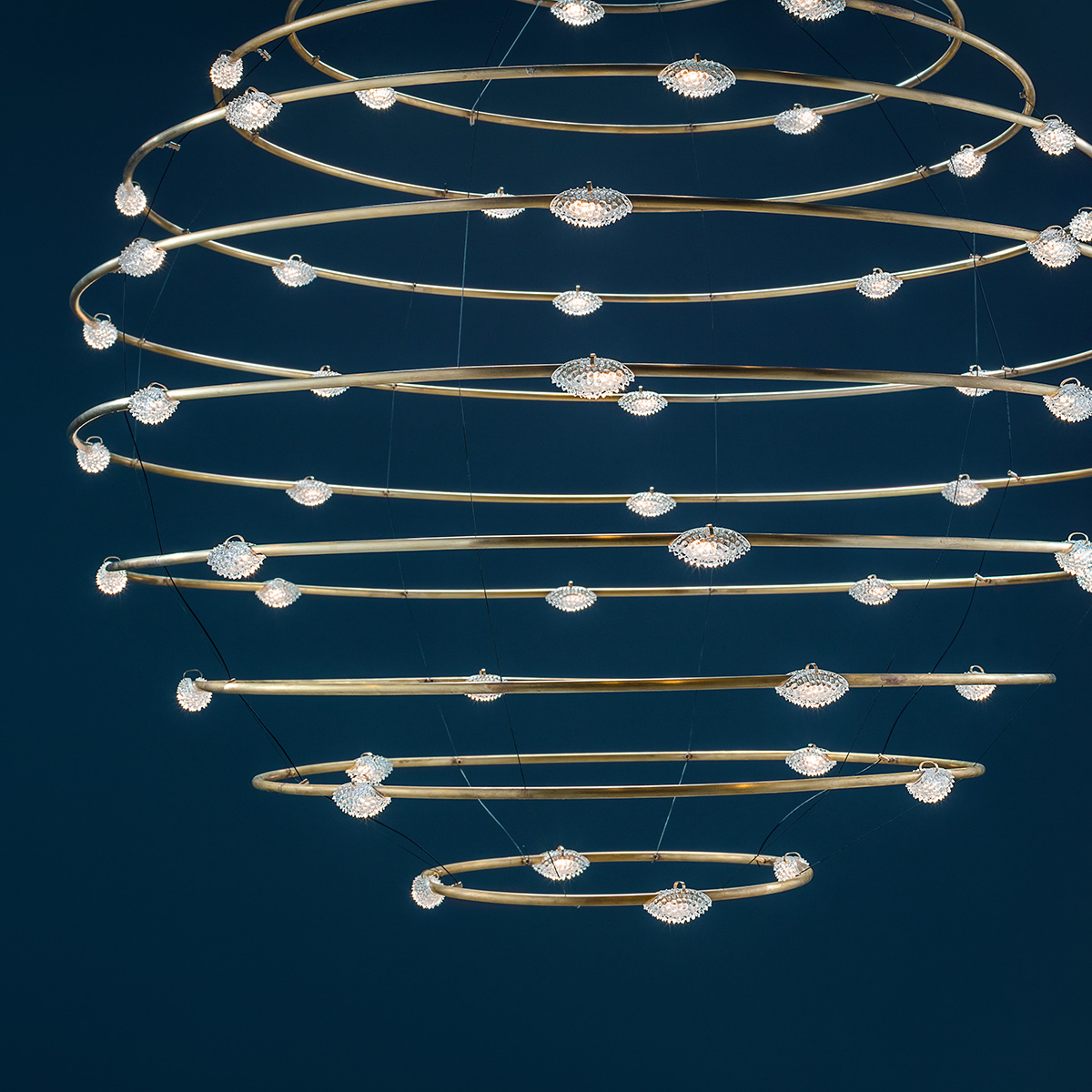 Catellani & Smith Petits Bijoux LED Pendelleuchte, Ø: 120 cm, Messing (Foto: Nava-Rapacchietta)