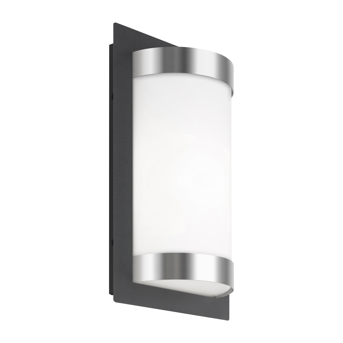 LCD Außenleuchten 061 Wandleuchte, Edelstahl/graphit, ohne Bewegungsmelder