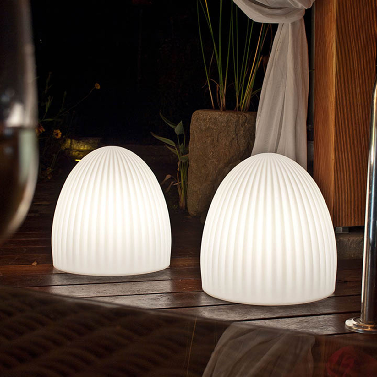 8 seasons design Shining Cage Dekoleuchte, weiß