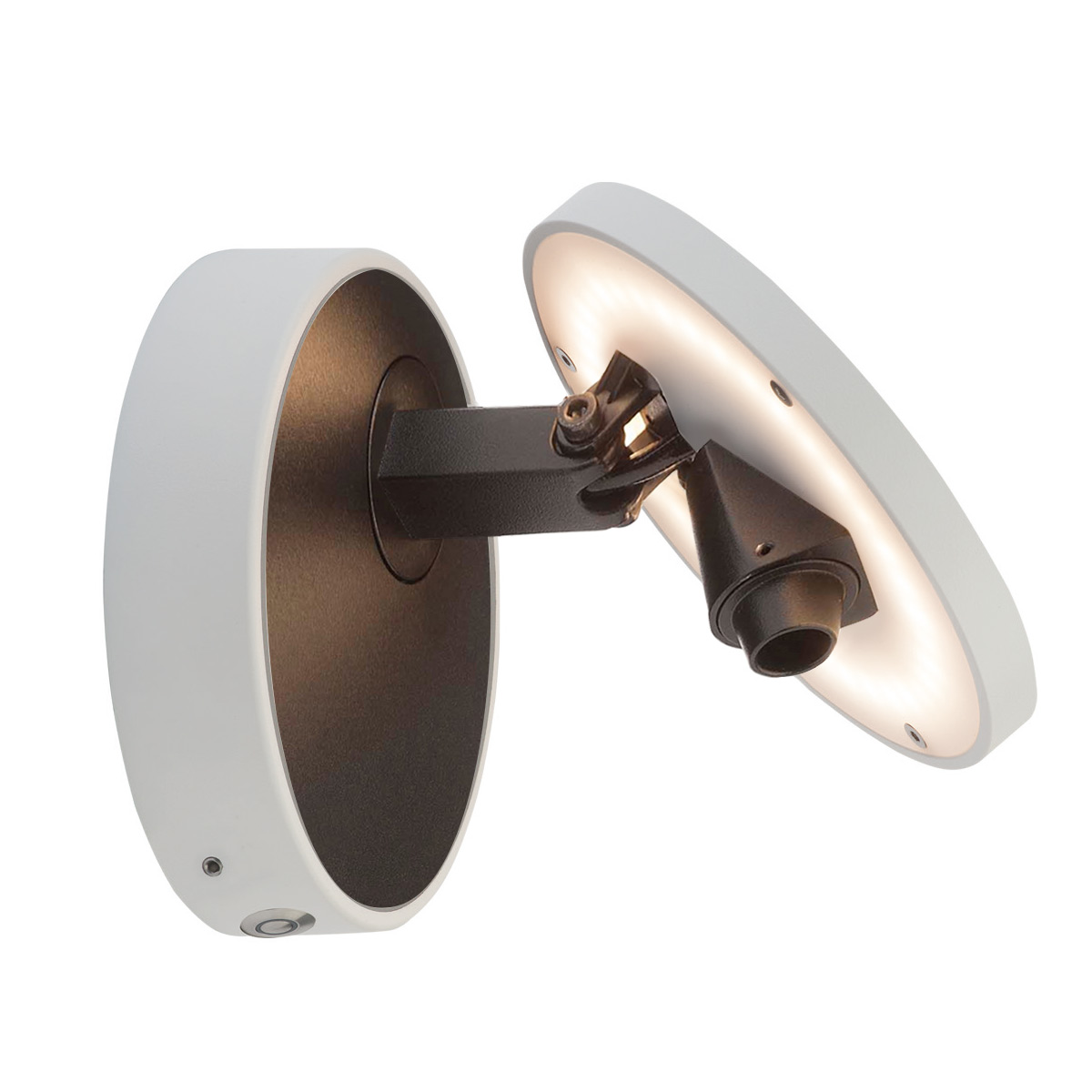 Antidark by Lumexx Dot LED Wandleuchte, weiß / schwarz