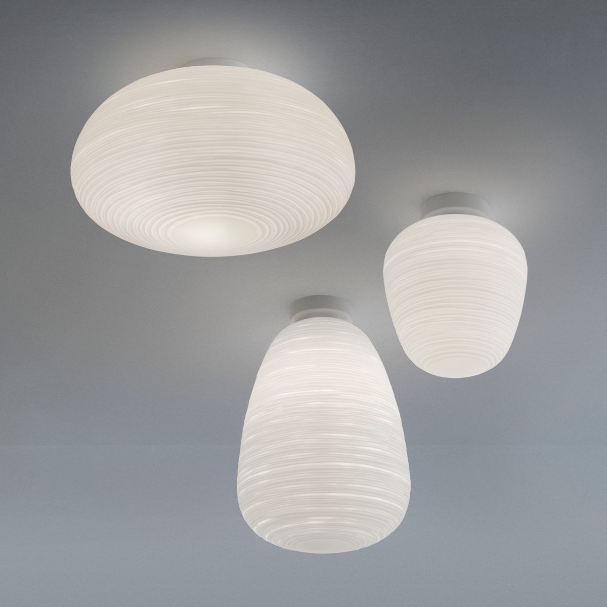 Foscarini Rituals Soffitto, 1, bianco (weiß), 2, bianco (weiß) und 3, bianco (weiß)