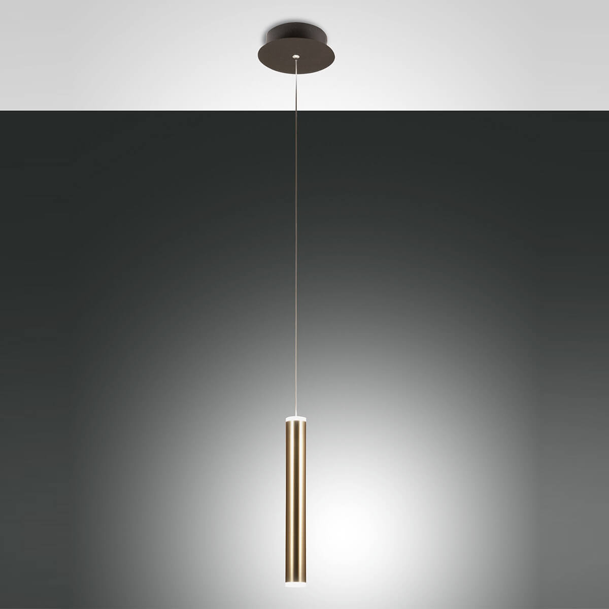 Fabas Luce Prado LED Pendelleuchte, 1-flg., Messing satiniert