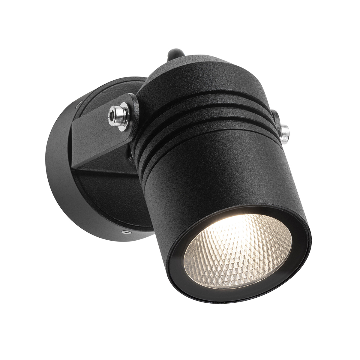 LCD Außenleuchten 5019 LED Wandstrahler, schwarz