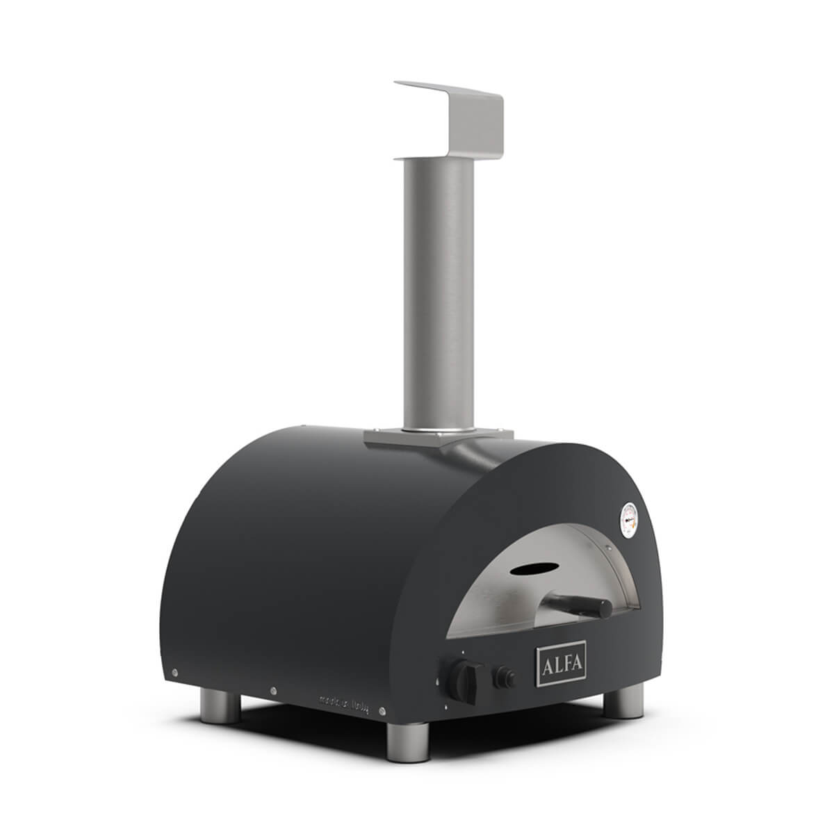 Alfa Forni Moderno Portable Pizzaofen, tragbar, schiefergrau