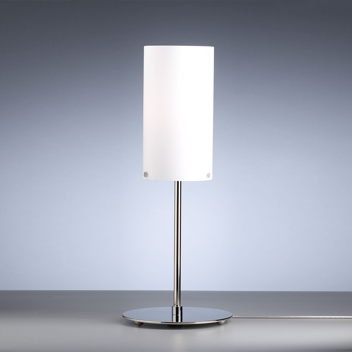 Tecnolumen TLWS 04 Tischleuchte, Gestell: Nickel, Glas: opalüberfangen