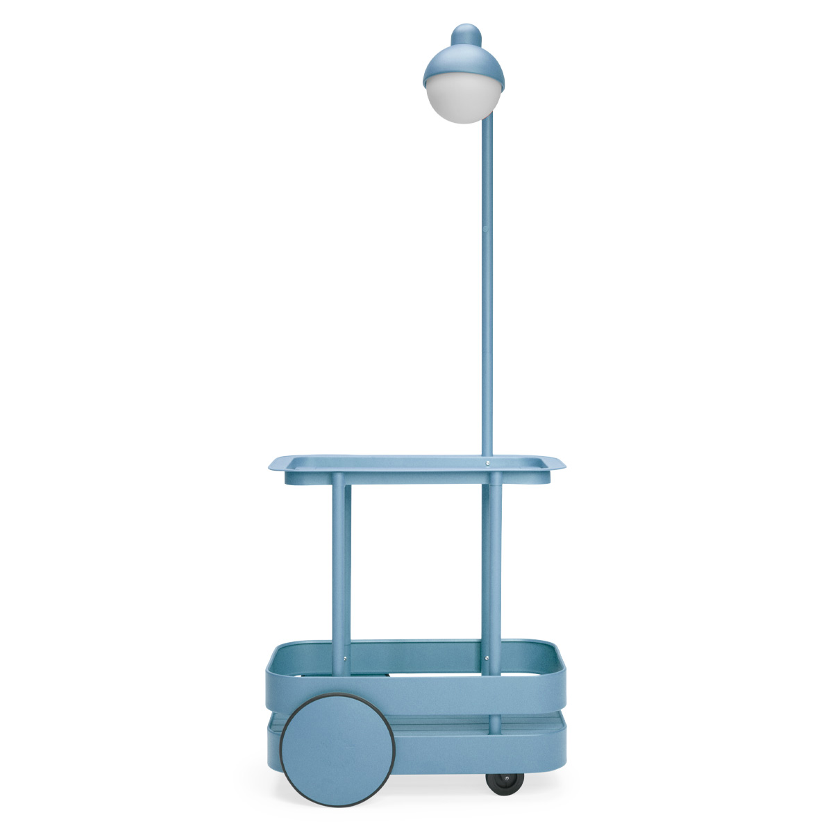 Fatboy Jolly Trolley LED Akkuleuchte & Bar-Trolley, Wave blue (hellblau)
