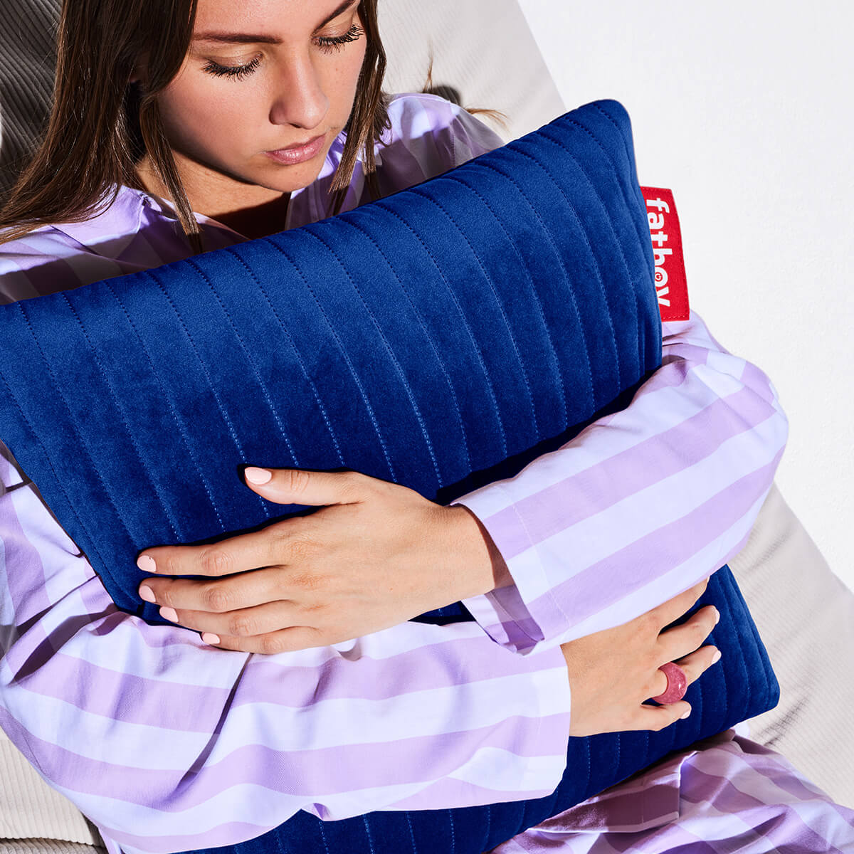 Fatboy Hotspot Pillow Line Velvet Quadro Heizkissen, Flash blue (blau)