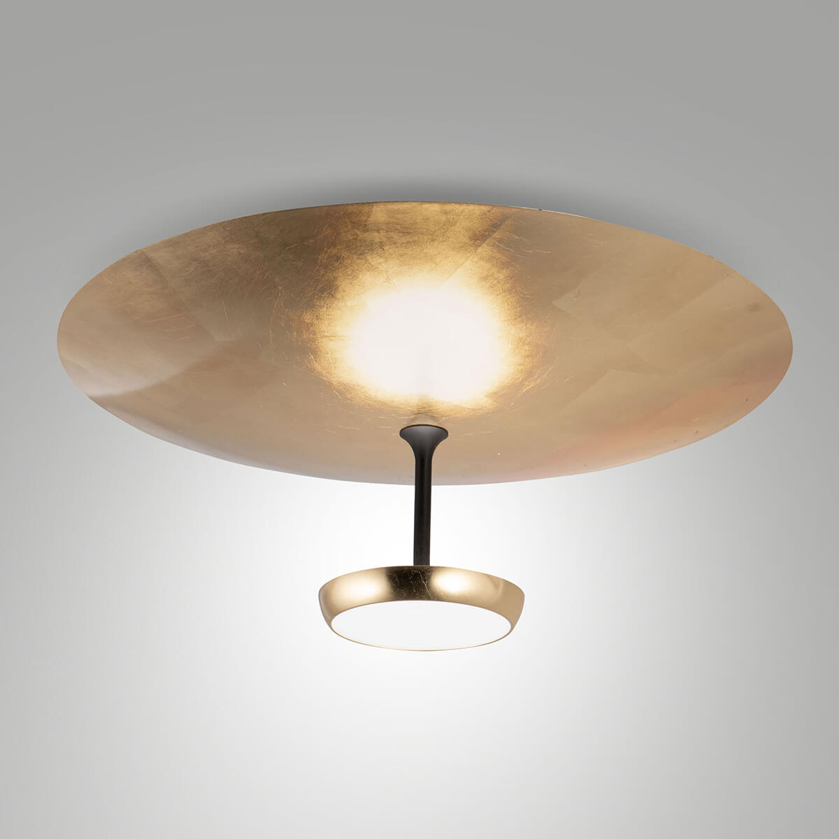 Blattdekor Gold / schwarz