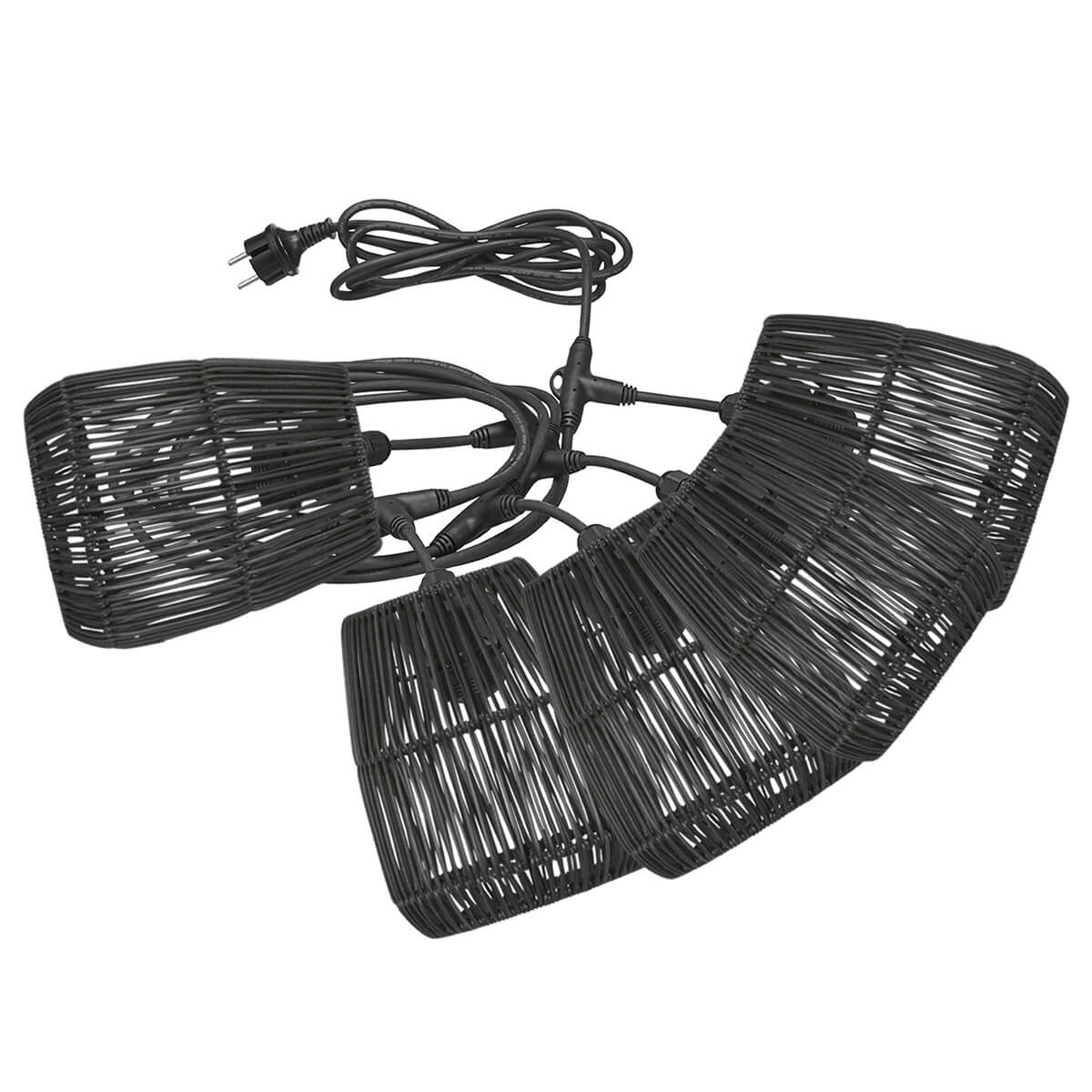 PR Home Saigon Outdoor Lichterkette, schwarz