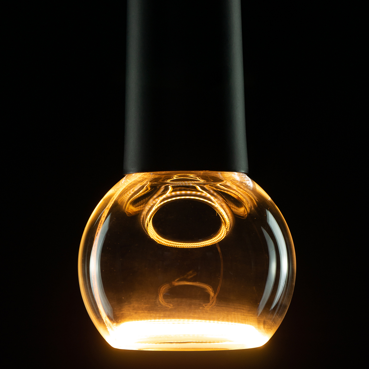 Segula LED Floating Globe 80 klar E27, 4 W, 2200 K, dimmbar, Ø: 8 cm