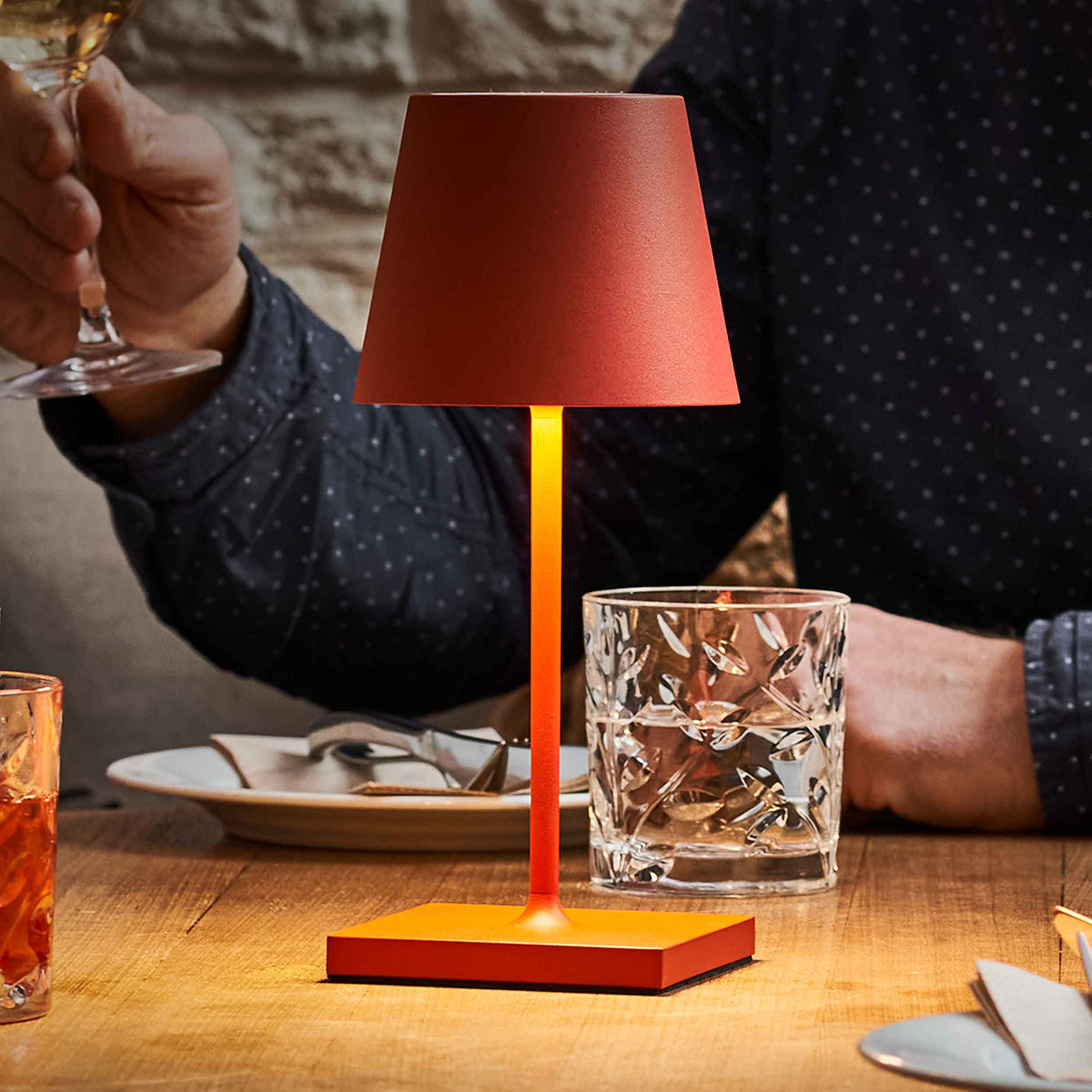 Sigor Nuindie mini LED Akkuleuchte, Flex-Mood, feuerrot