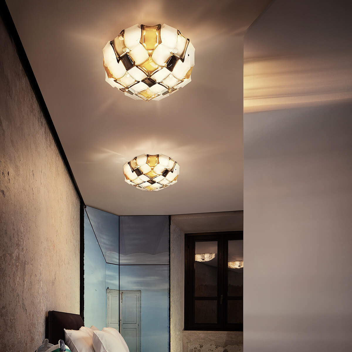 Slamp Mida Ceiling / Wall Medium, amber (bernstein)