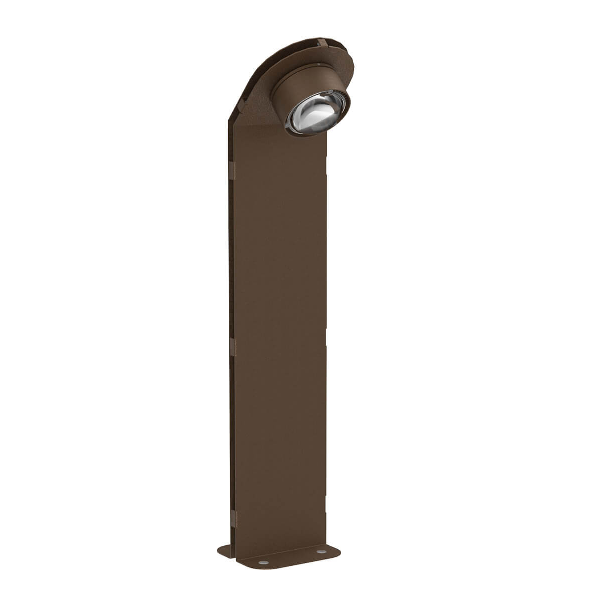 Top Light Puk Mini Way II LED Pollerleuchte, Gehäuse, softbraun matt feinstrukturiert, mit Linse klar (nicht inbegriffen)