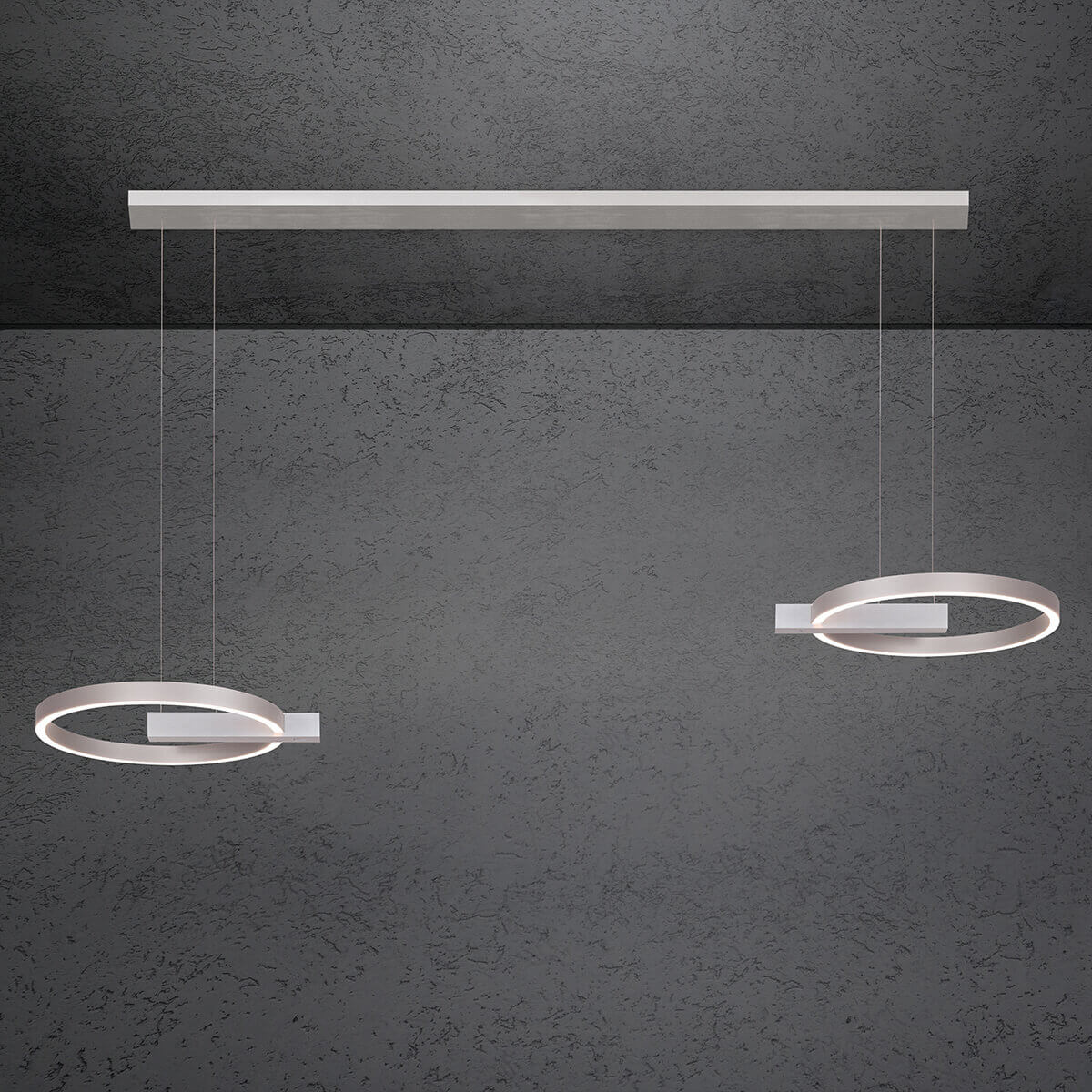 Alu geschliffen / Alu eloxal