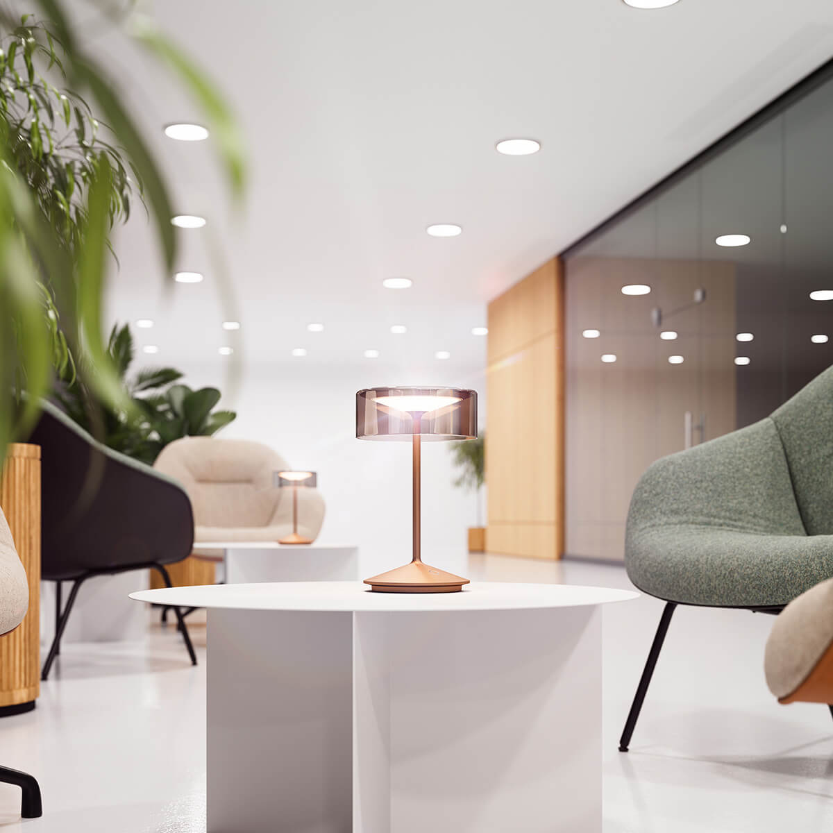 Sigor Numotion LED Akkuleuchte, Bronze eloxiert