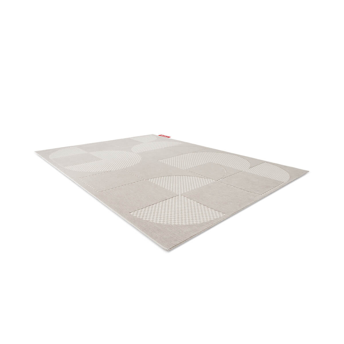 Fatboy Carpretty Petit Outdoor Teppich, Jigsaw creme-weiß