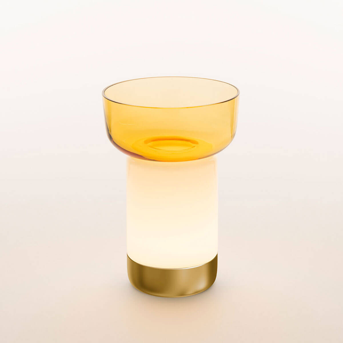 Artemide Bontà Portable LED Akkuleuchte, inkl. Schale, Glas: Topas