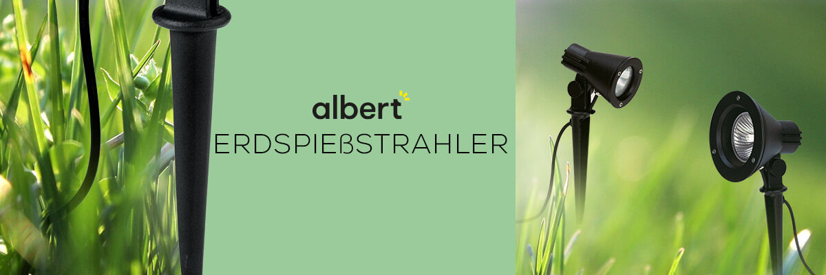Kategoriebanner Marke Albert  Erdspießstrahler Kategoriebanner Marke Albert  Erdspießstrahler