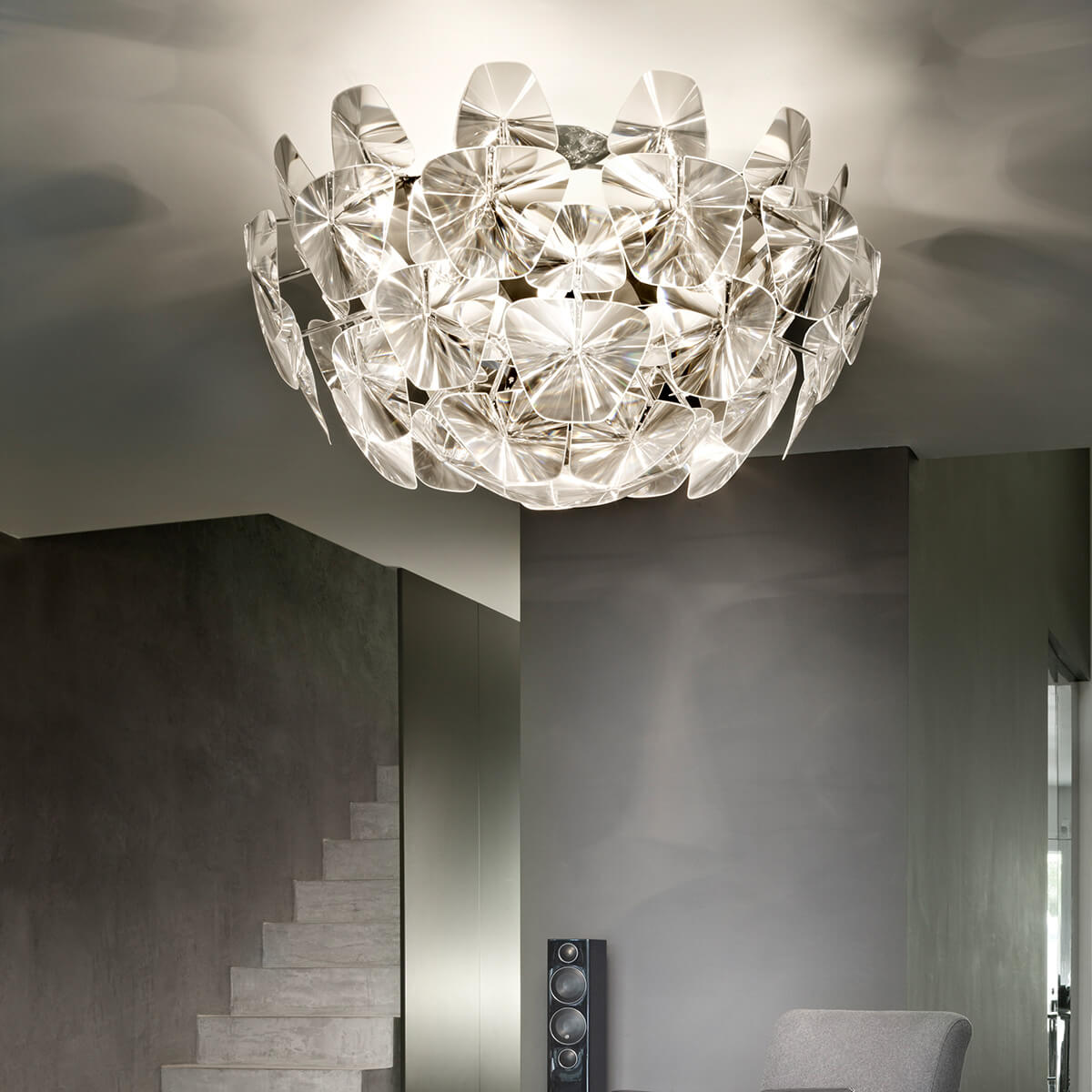 Luceplan Hope Soffitto, Ø: 109 cm, transparent