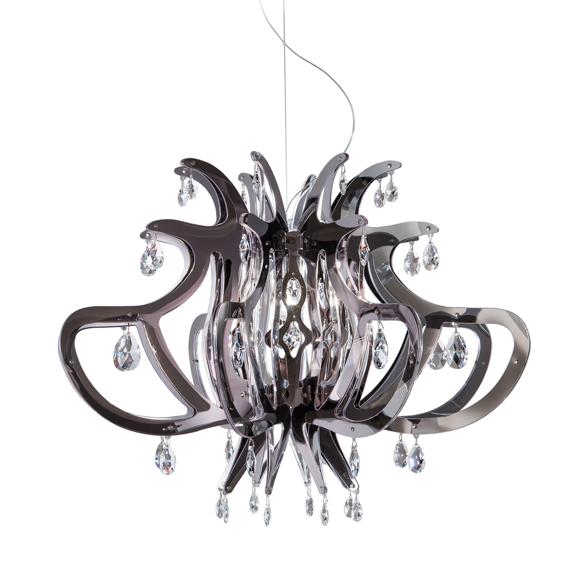 Slamp Medusa Suspension, Rückläufer, pewter (zinnfarben) Medusa Suspension, Rückläufer