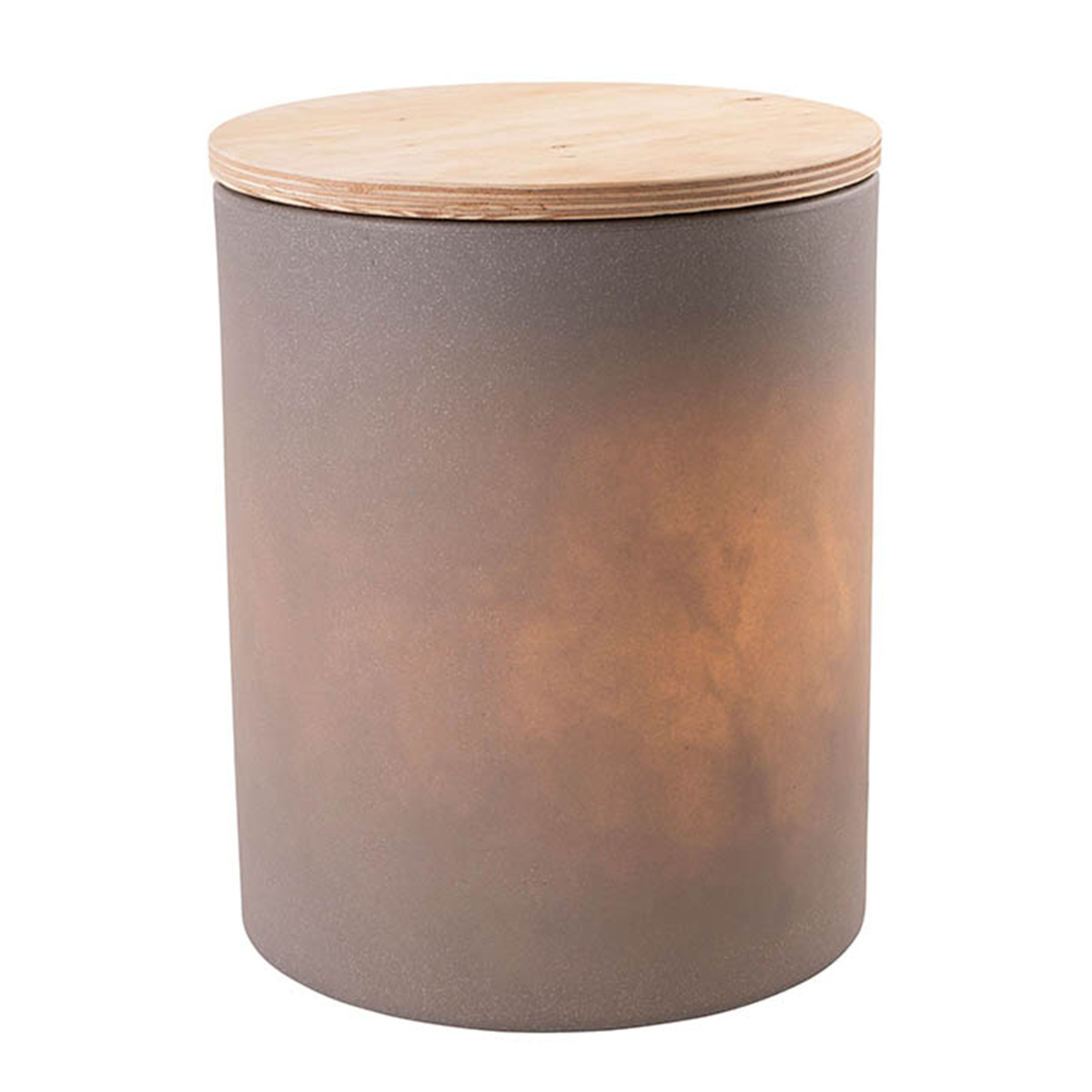 8 seasons design Shining Drum LED Solardekoleuchte, taupe