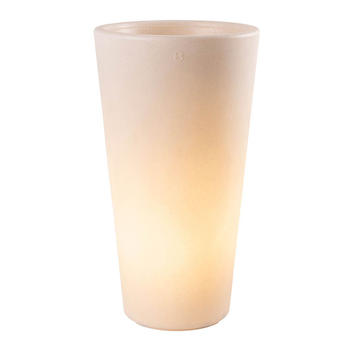 8 seasons design Shining Classic Pot L Pflanztopf / Dekoleuchte, sand