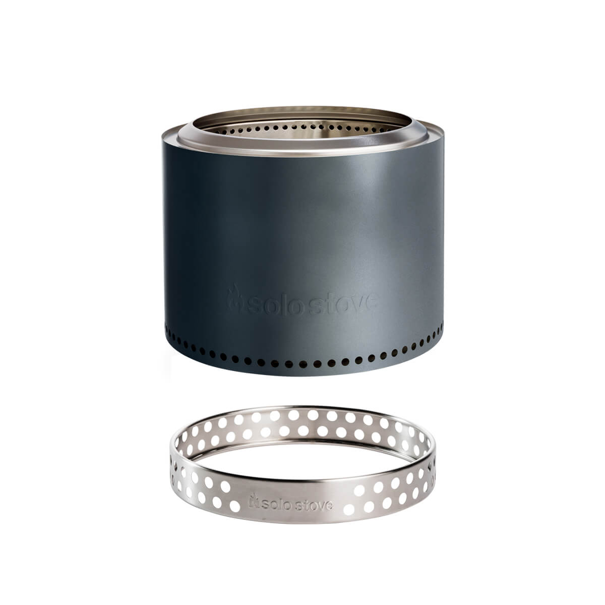 Solo Stove Bonfire 2.0 Feuerschale mit Standfuß, Gunmetal Metallic (Standfuß inbegriffen)