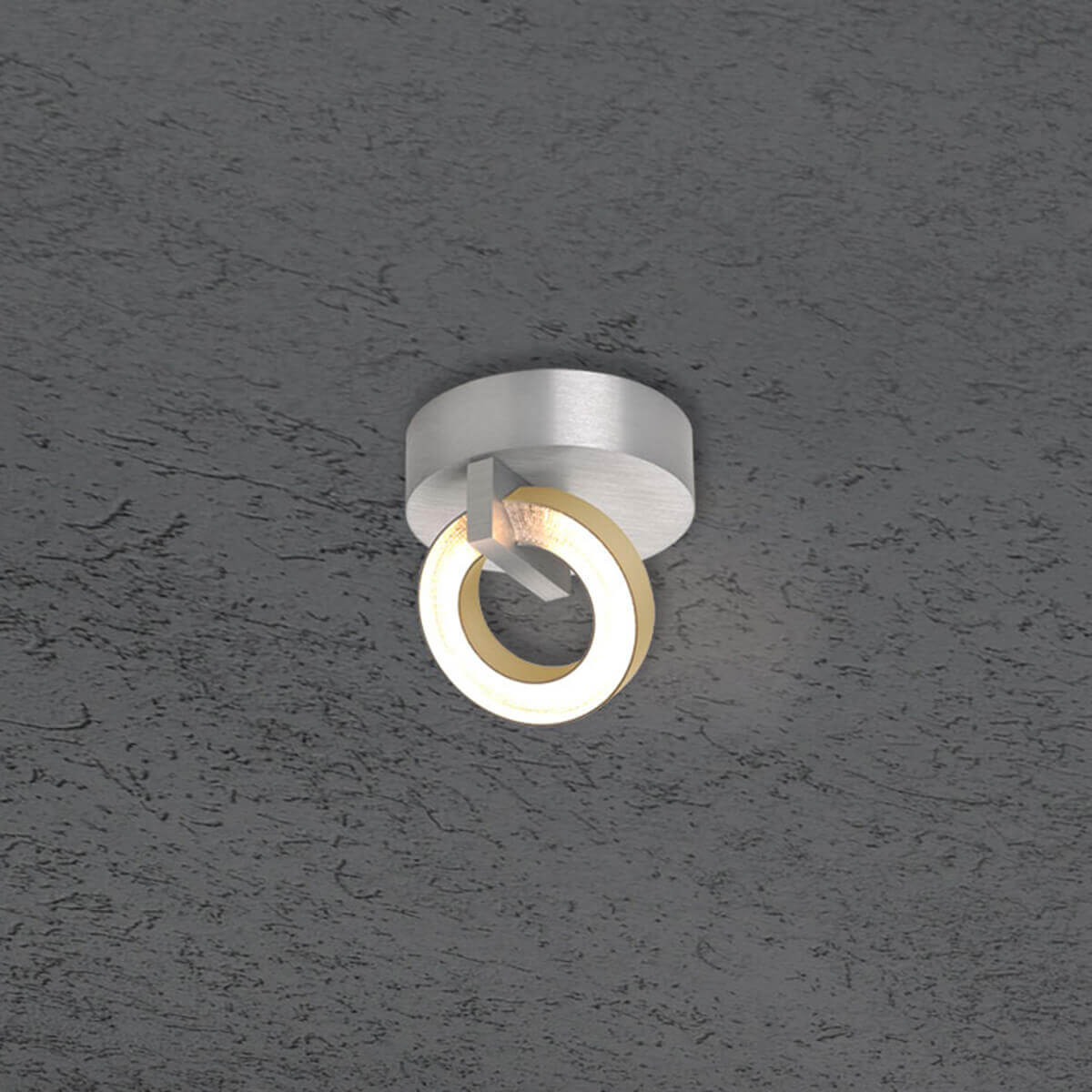 Alu geschliffen / taupe eloxal