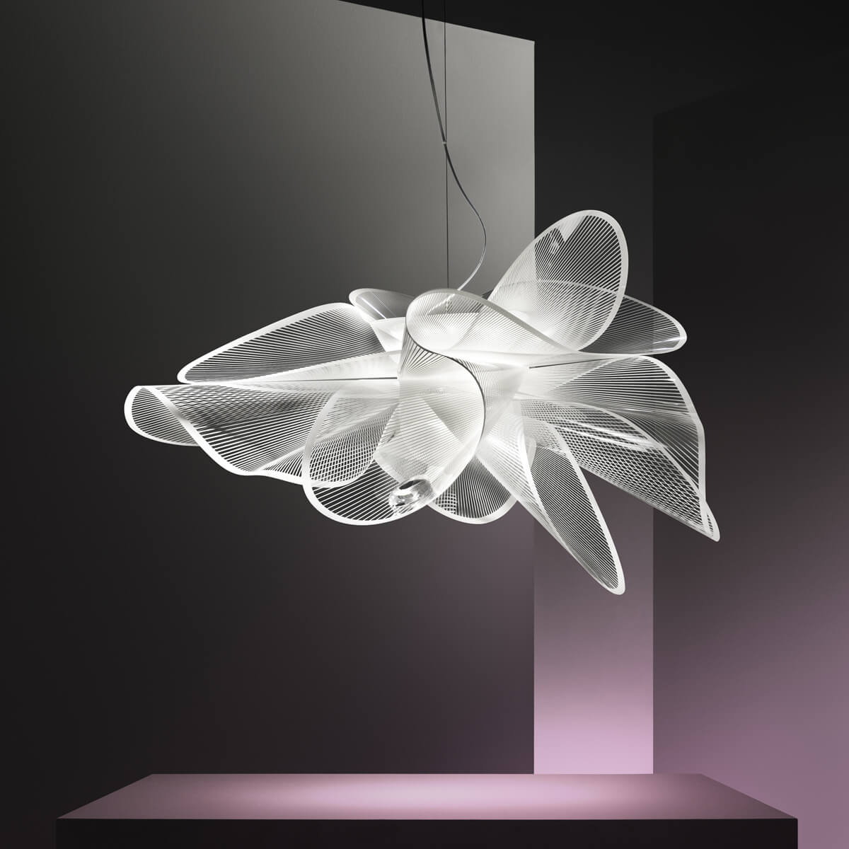 Slamp La Belle Étoile LED Suspension, medium, Ø: 73 cm, white (weiß)