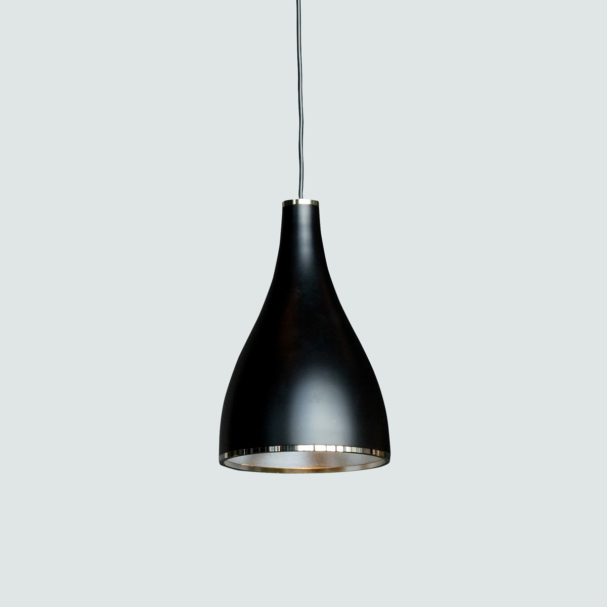 Serien.lighting One Eighty Suspension mit Höhenverstellung, S, Ø: 11,5 cm, schwarz lackiert