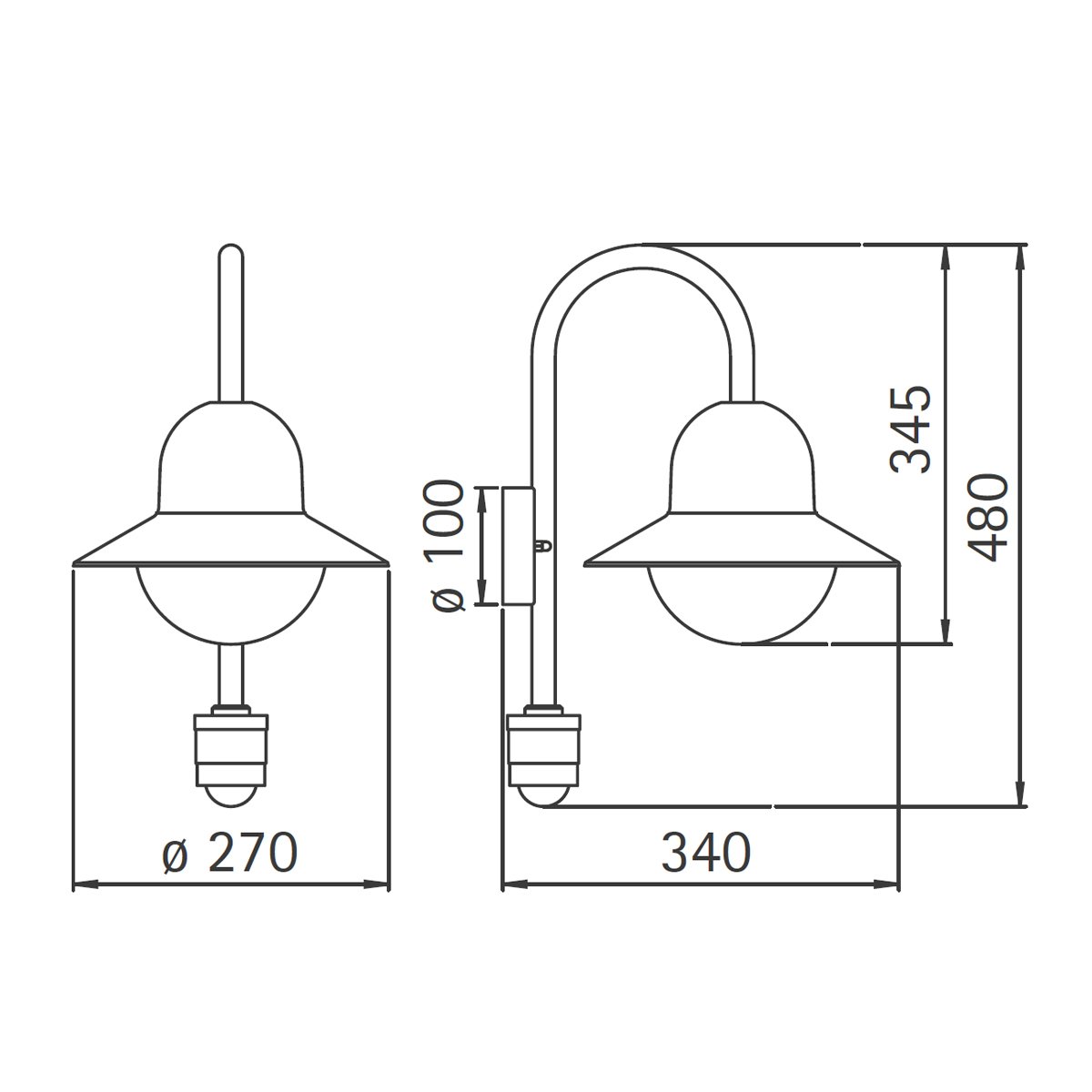 Albert Leuchten 0661 Außenwandleuchte mit Bewegungsmelder