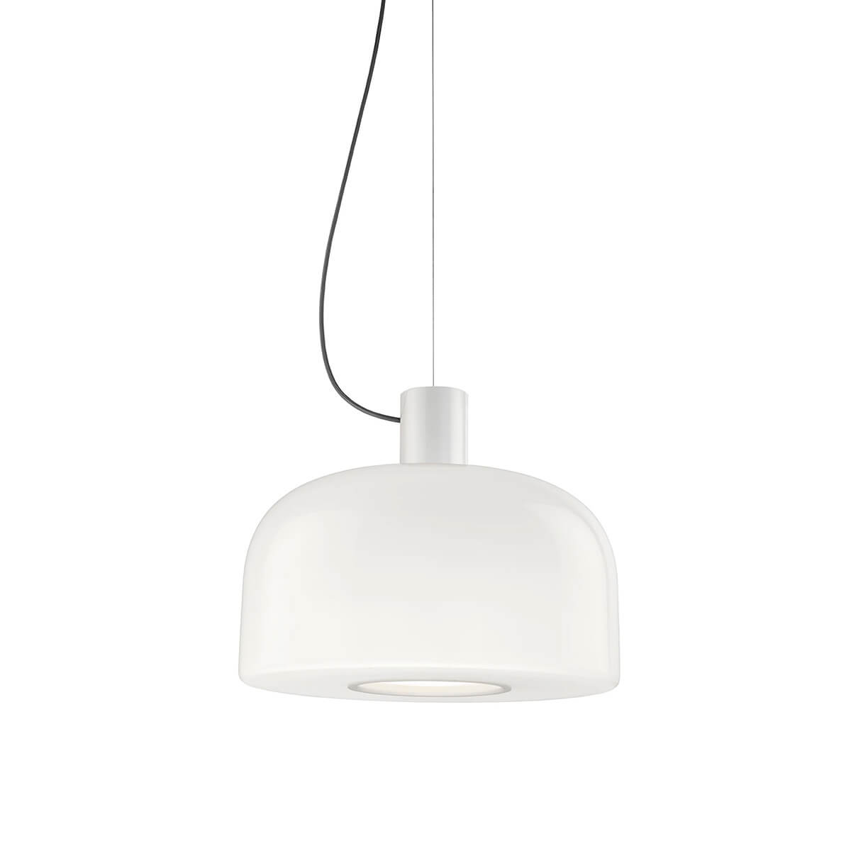 Flos Bellhop Glass S2 Pendelleuchte, weiß