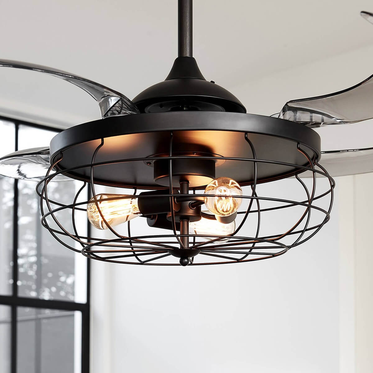 Industri Deckenventilator mit Licht