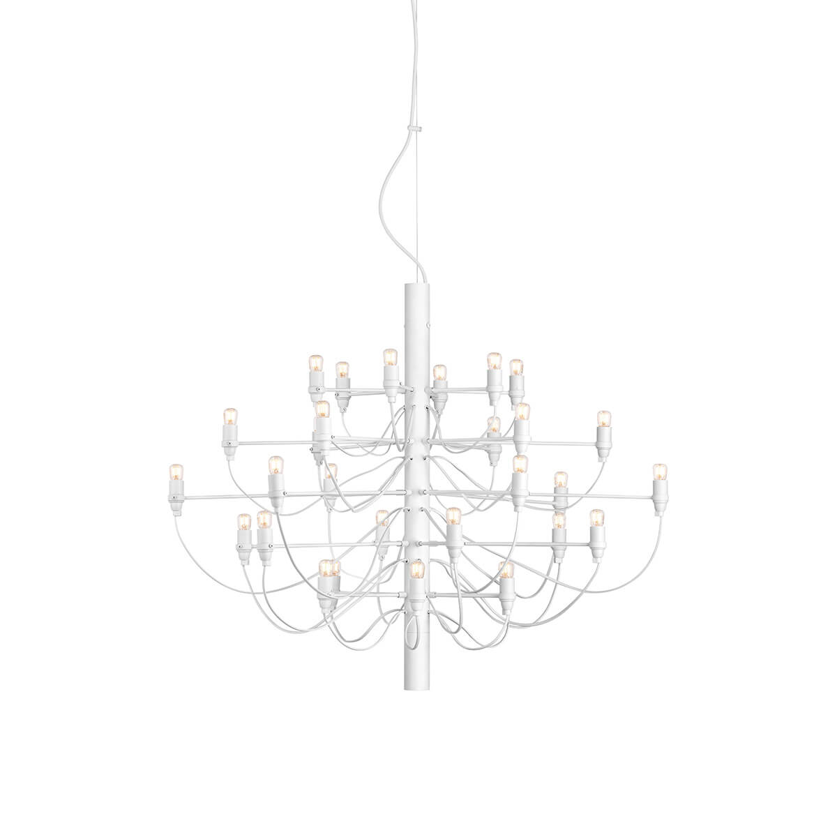 Flos 2097/30 Pendelleuchte, inkl. LED 2200 K klar, weiß matt (©Piero Fasanotto)