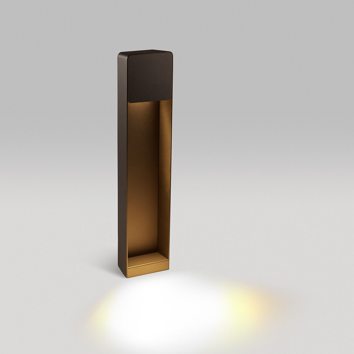 Marset Lab B 60 LED Stehleuchte, grafitgrau / braun