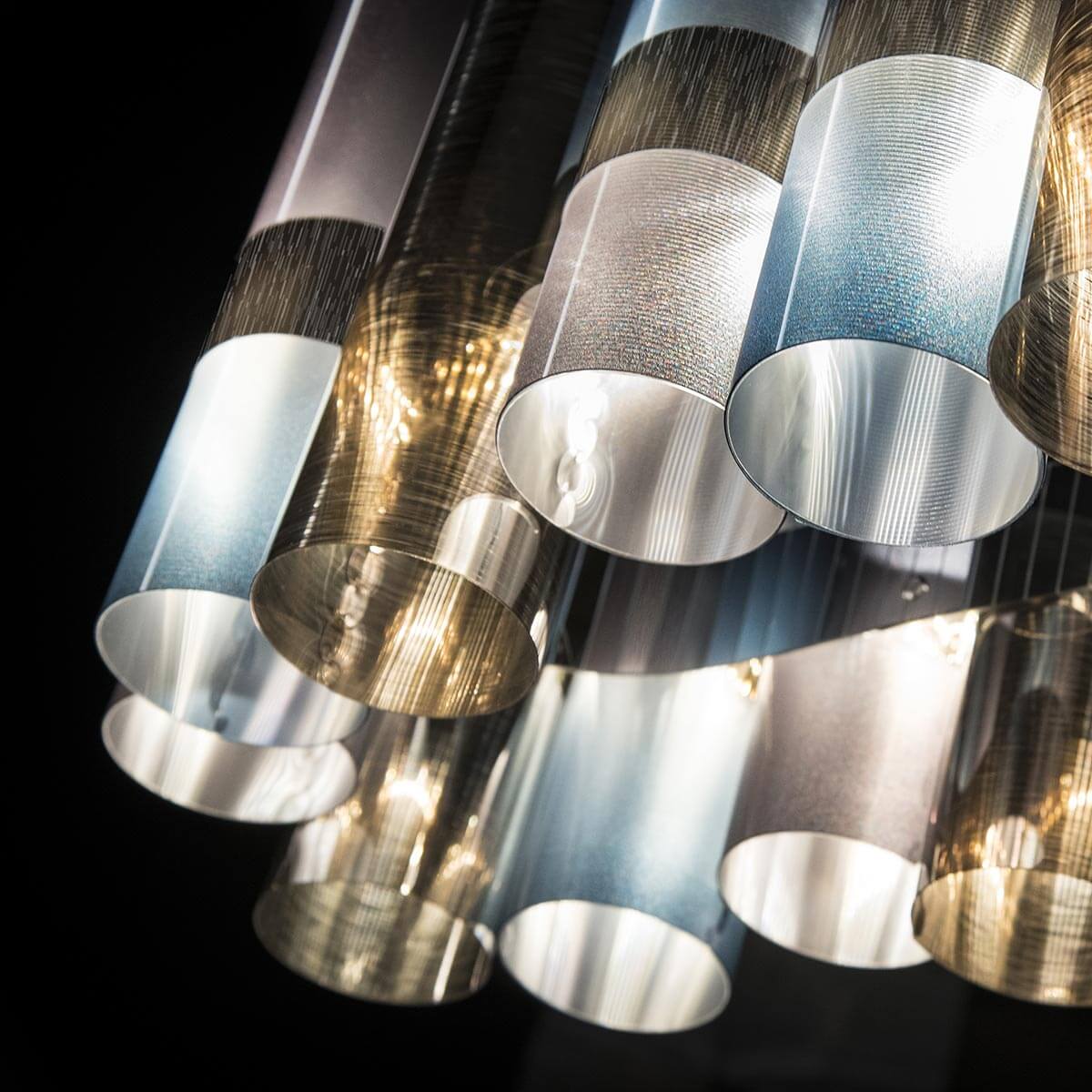 Slamp La Lollo LED Suspension Linear 100, Gradient (farbig changierend)