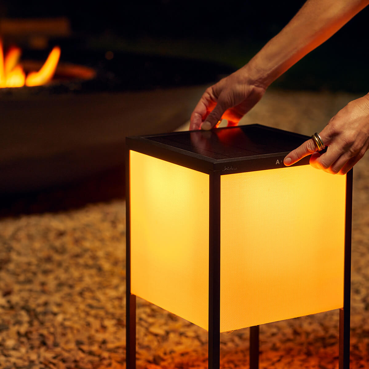 Fil LED Solarleuchte, Dim-to-Amber
