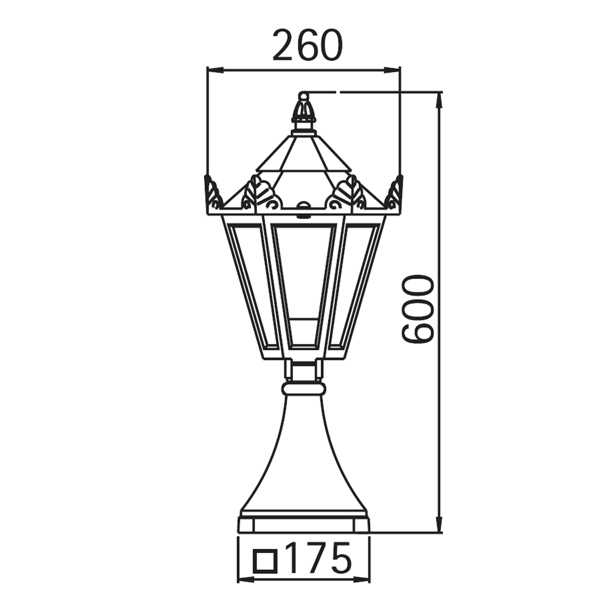 Albert Leuchten 0533 Sockelleuchte