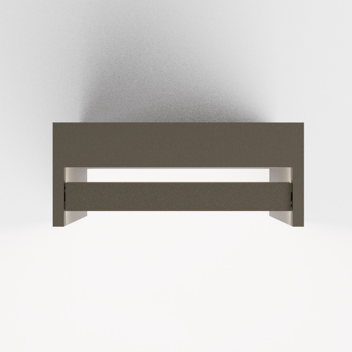 IP44.DE Slat 40 LED Pollerleuchte, cool brown (braun), Perspektive von oben