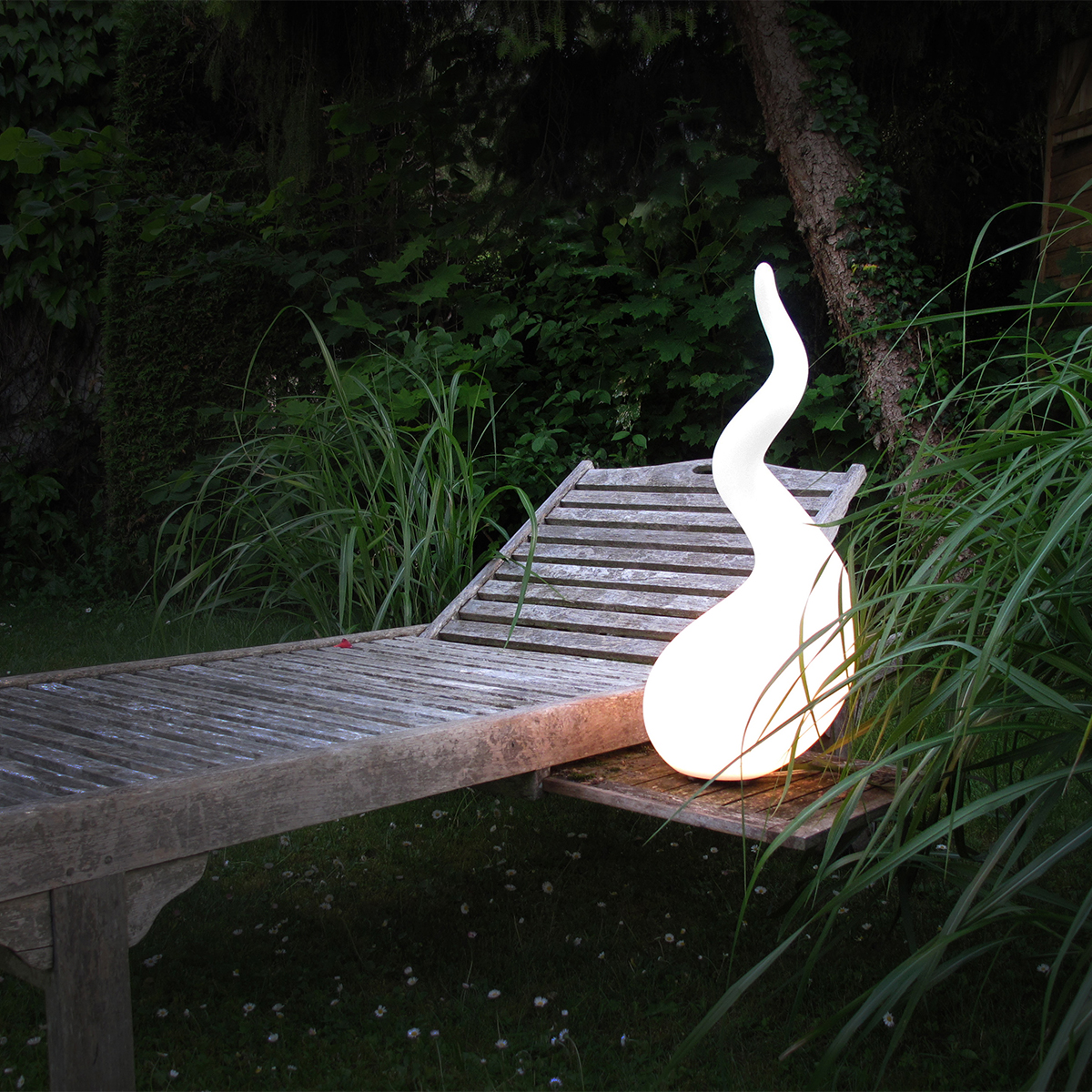Next Alien easy Outdoor Steh- / Tischleuchte, M, weiß