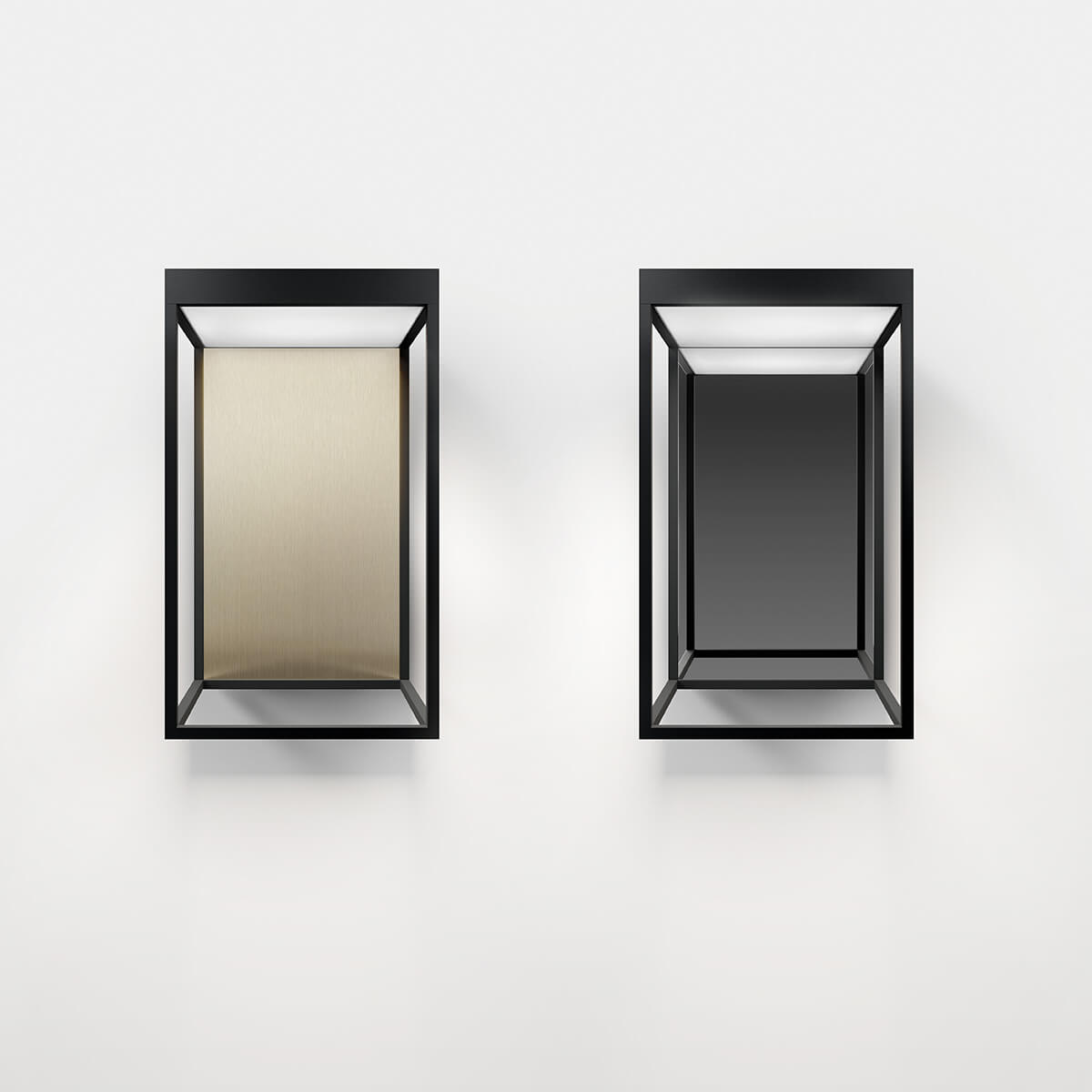 Gic LED Außenwandleuchte, deep black