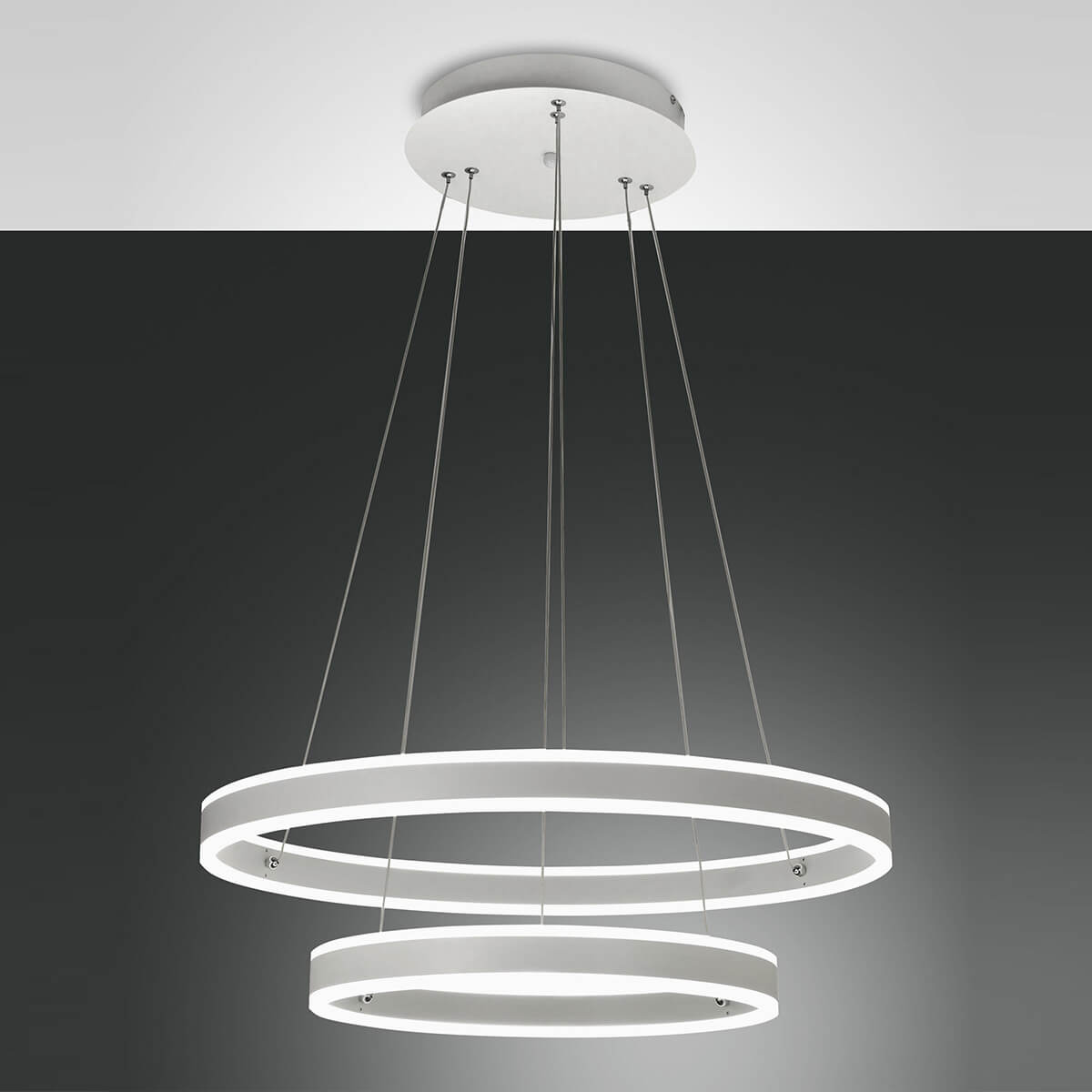 Fabas Luce Palau 45 LED Pendelleuchte, weiß