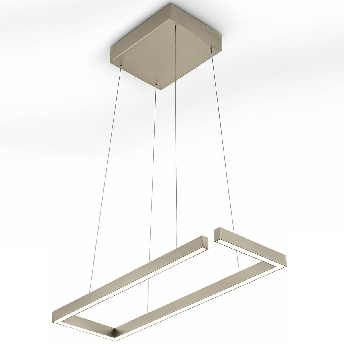 Knapstein Marisa LED Pendelleuchte, Länge: 60,6 cm, Effekt Bronze