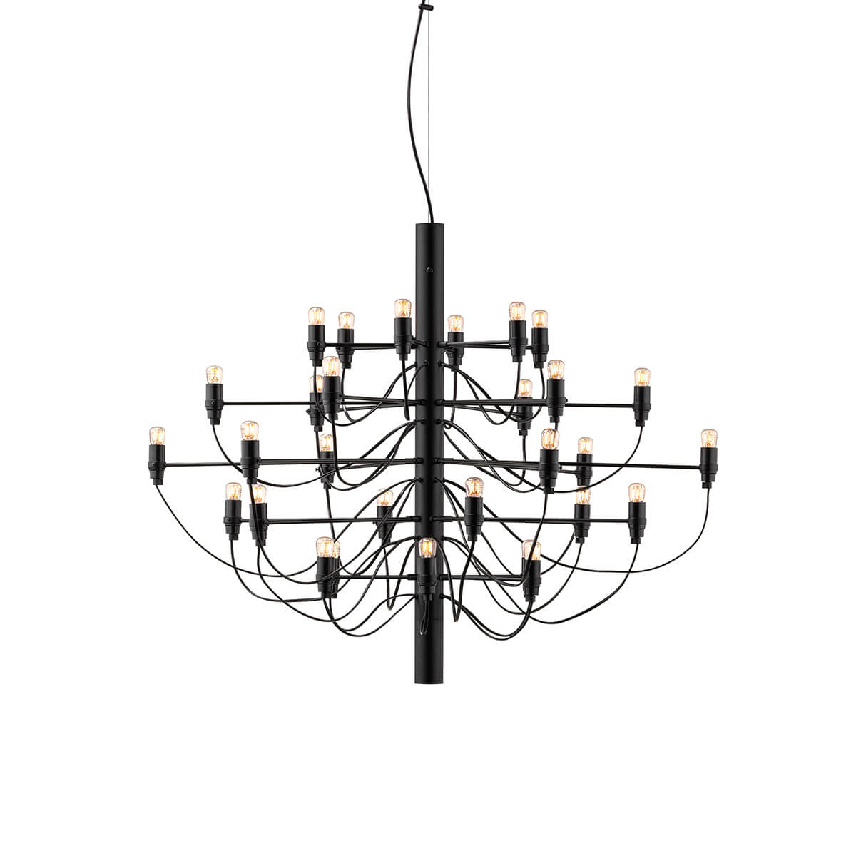 Flos 2097/30 Pendelleuchte, inkl. LED 2200 K klar, schwarz matt (©Piero Fasanotto)